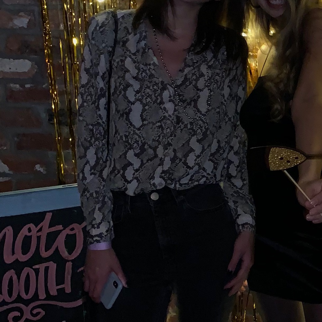 Snakeskin Button Down